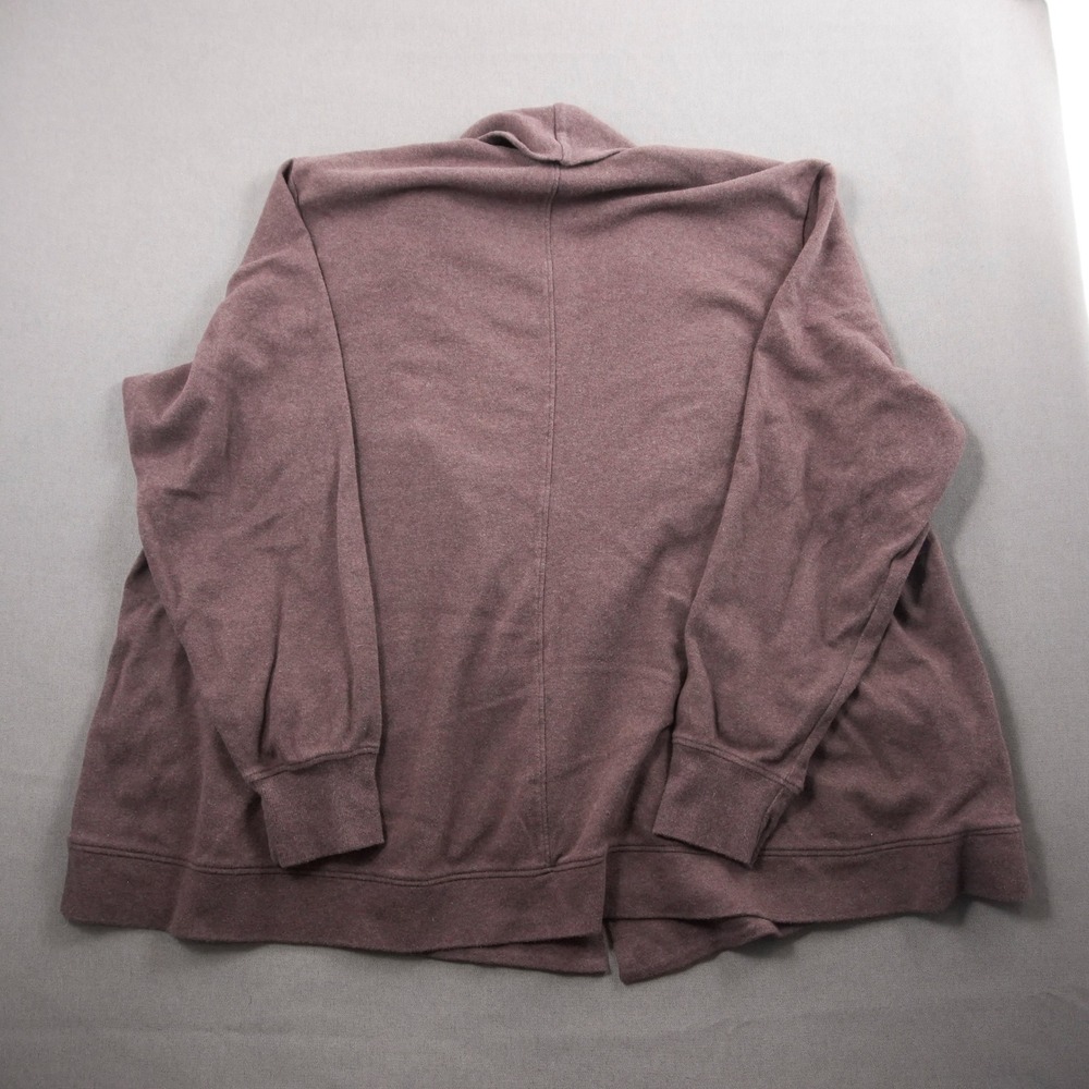 Pact Open Front Shawl Collar Cardigan Sweater Pocket Organic Women XL Lounge - Picture 2 of 11